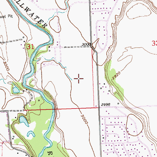 Topographic Map of Edgerton School, MT