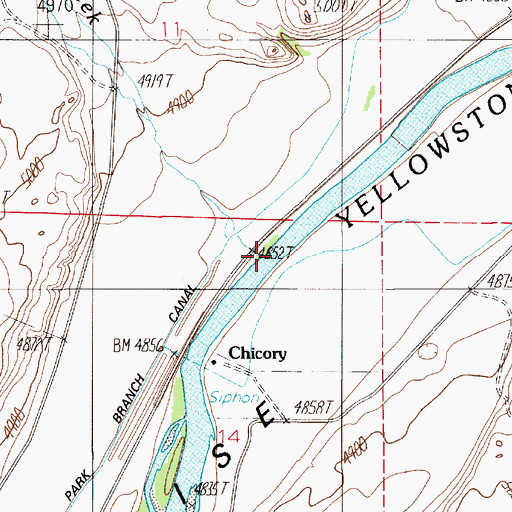 Topographic Map of Eightmile Creek, MT