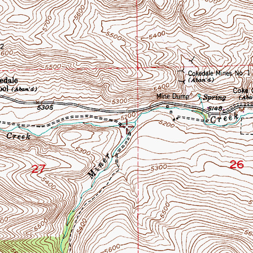 Topographic Map of Eldridge Creek, MT