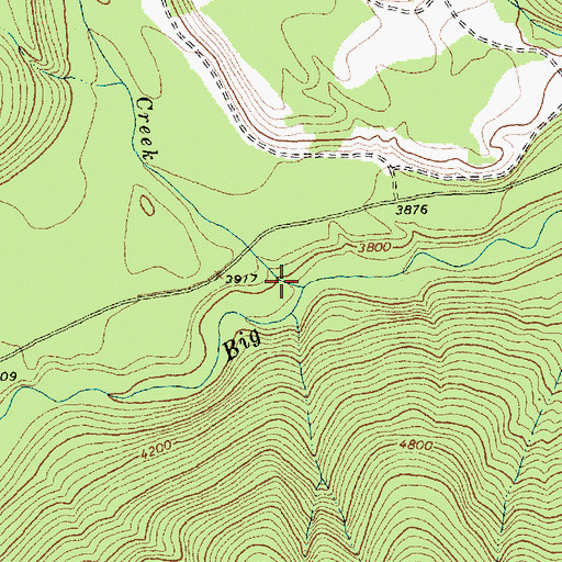 Topographic Map of Elelehum Creek, MT
