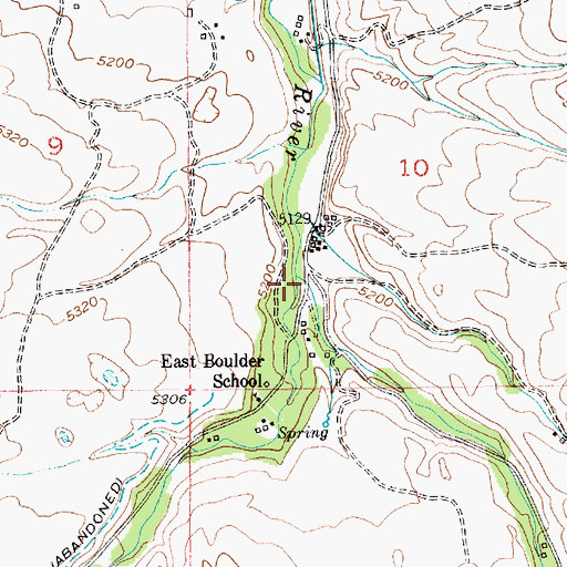 Topographic Map of Elk Creek, MT