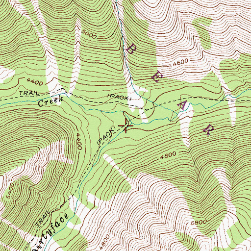 Topographic Map of Elk Creek, MT