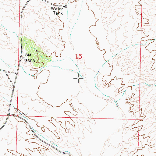 Topographic Map of McGarrys Wash, AZ