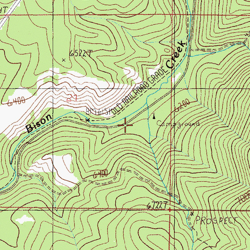 Topographic Map of Elk Park Campground, MT