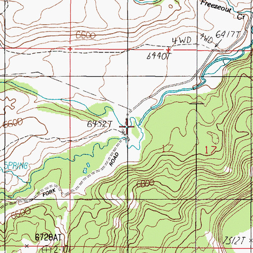 Topographic Map of Elk River, MT