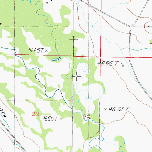 Topographic Map of Elkhorn Creek, MT