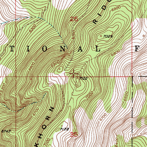 Topographic Map of Elkhorn Ridge, MT