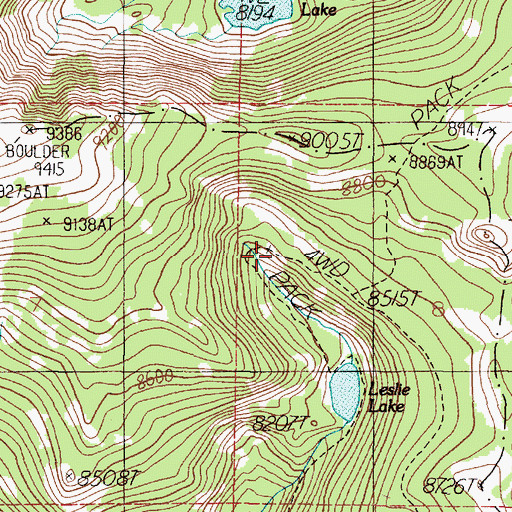 Topographic Map of Elkhorn Skyline Mine, MT