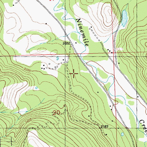Topographic Map of Ellis Creek, MT