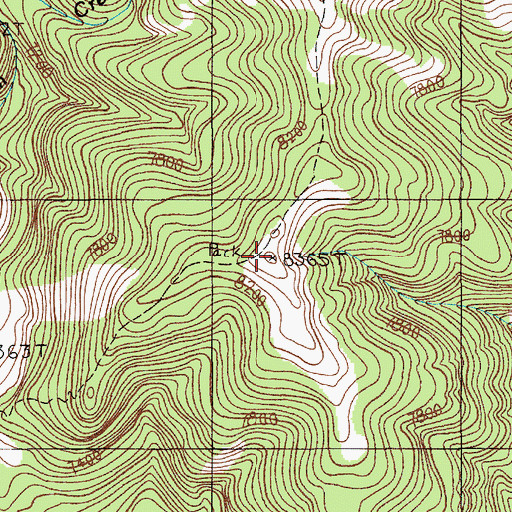 Topographic Map of End Lookout, MT