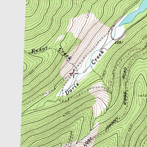 Topographic Map of Endor Creek, MT