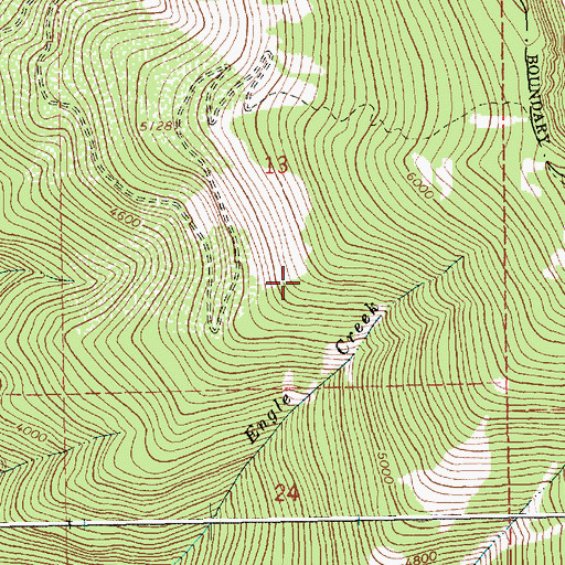 Topographic Map of Engle Peak Trail, MT