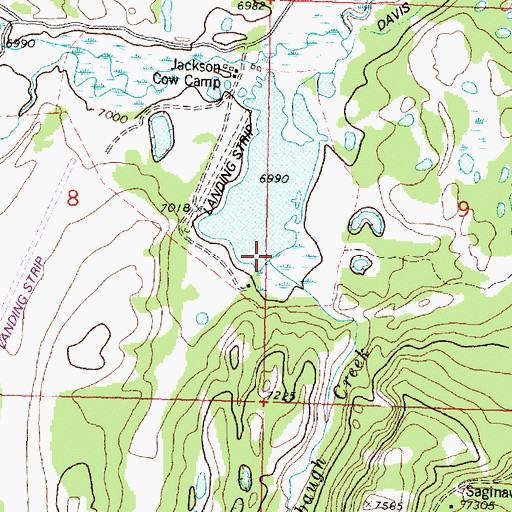 Topographic Map of Englebaugh Creek, MT