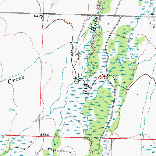 Topographic Map of Englejard Creek, MT