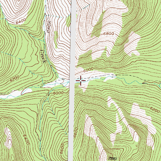 Topographic Map of Erosion Creek, MT