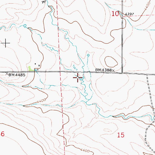 Topographic Map of Erwin Creek, MT