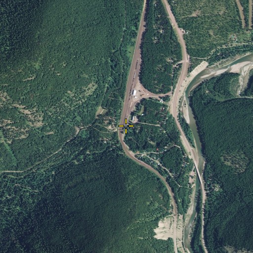 Aerial/Satellite Image of Essex, MT