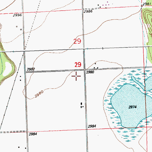 Topographic Map of Fairview School (historical), MT