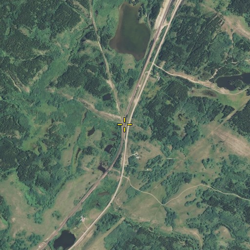 Aerial/Satellite Image of False Summit, MT