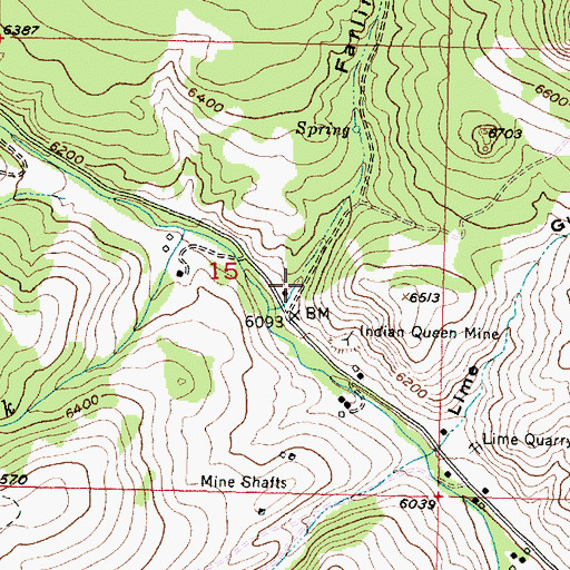 Topographic Map of Farlin Gulch, MT