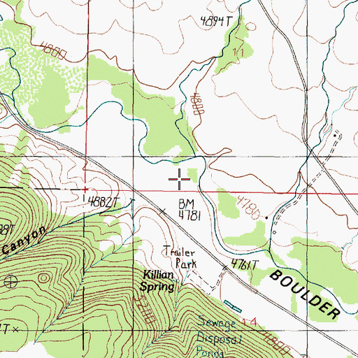 Topographic Map of Farnham Creek, MT