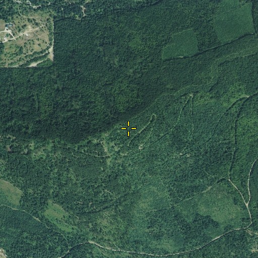 Aerial/Satellite Image of Fatman Mountain, MT