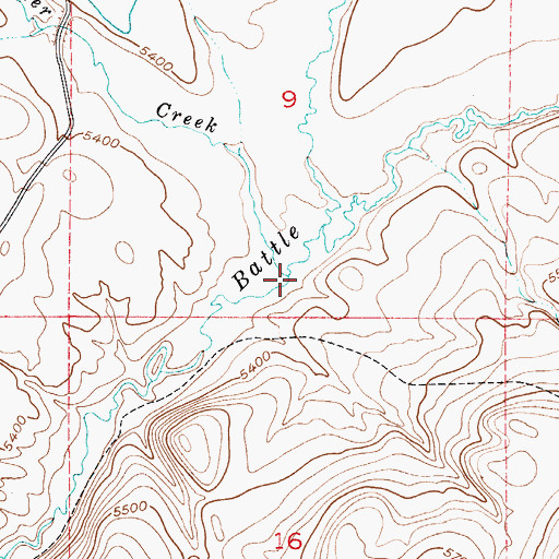 Topographic Map of Faulkner Creek, MT