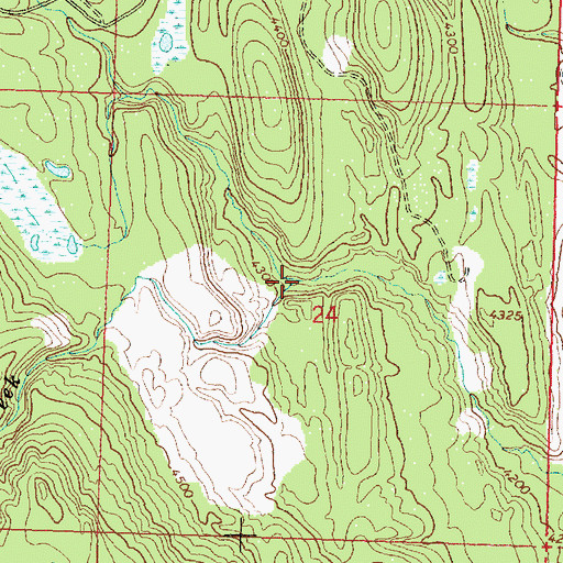 Topographic Map of Fawn Creek, MT