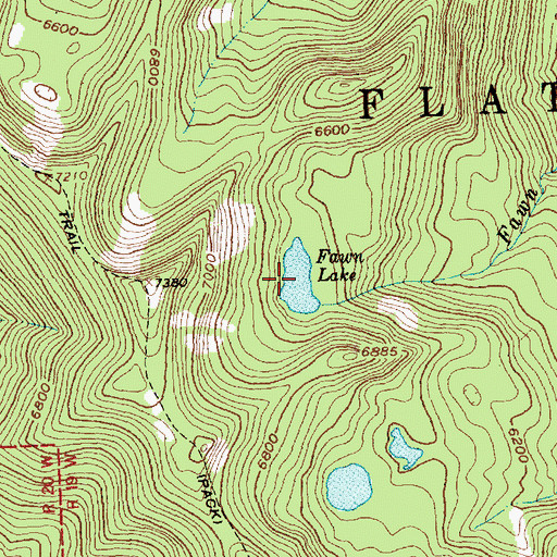 Topographic Map of Fawn Lake, MT