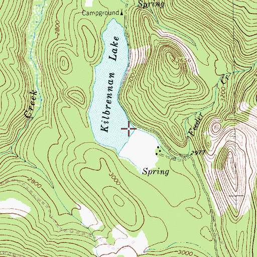Topographic Map of Feeder Creek, MT