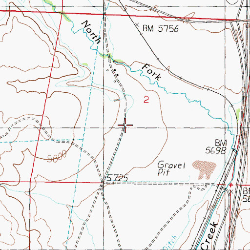 Topographic Map of Feely School (historical), MT