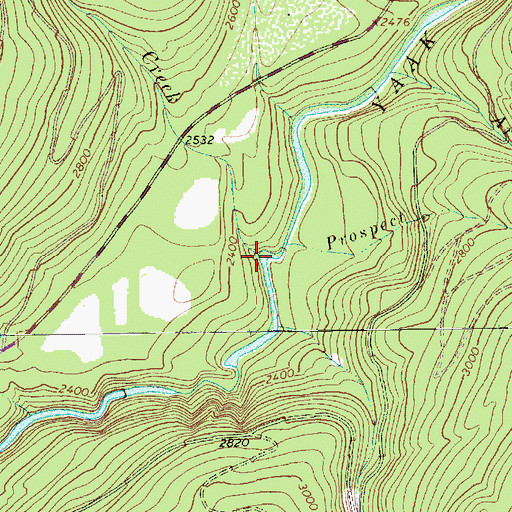 Topographic Map of Ferrel Creek, MT