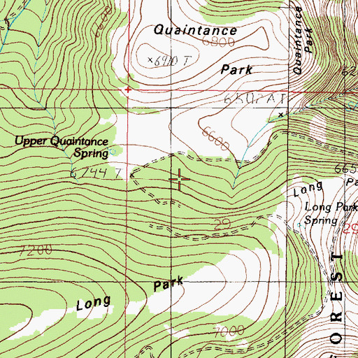 Topographic Map of Fetters Trail, MT
