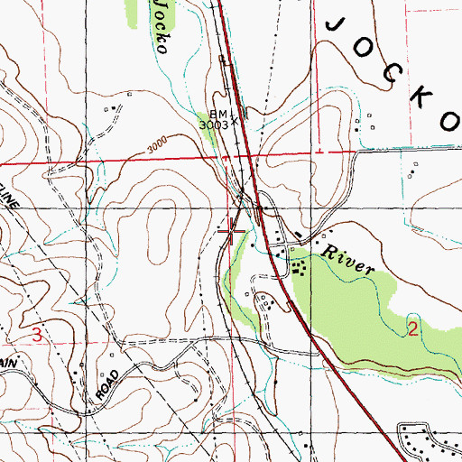 Topographic Map of Finley Creek, MT