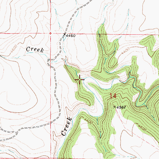 Topographic Map of Fir Creek, MT