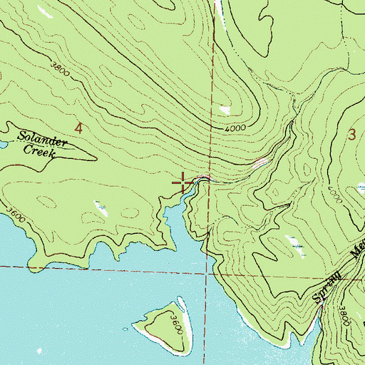 Topographic Map of Fire Creek, MT