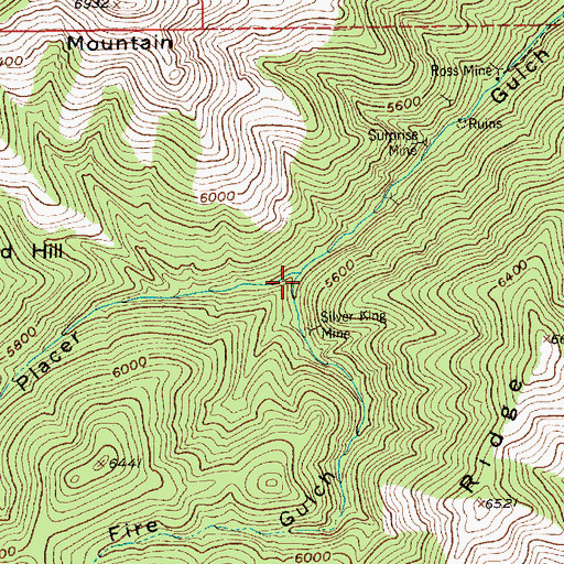Topographic Map of Fire Gulch, MT