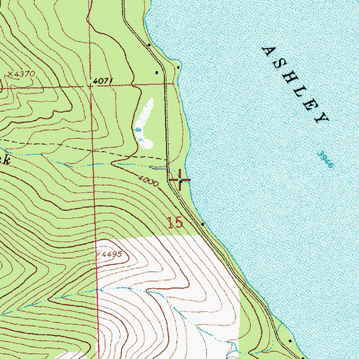 Topographic Map of Fish Creek, MT