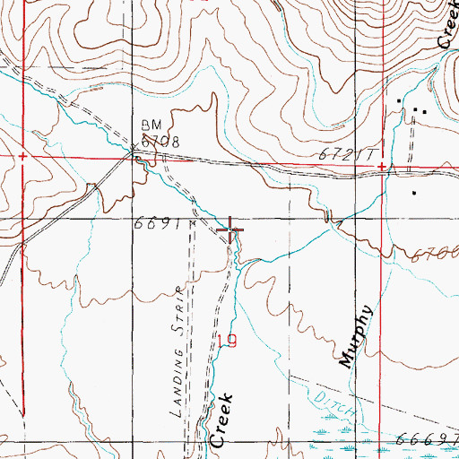 Topographic Map of Fish Creek, MT