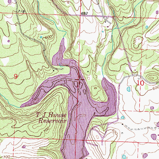 Topographic Map of Sherman Creek, AR