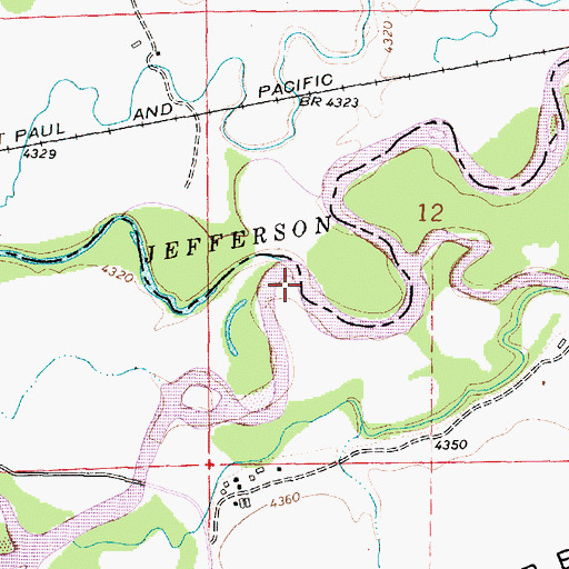 Topographic Map of Fish Creek, MT