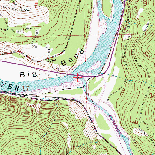 Topographic Map of Fisher River, MT