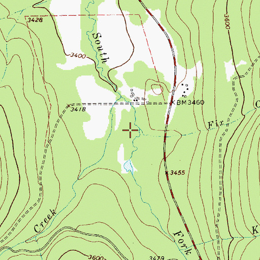 Topographic Map of Fix Creek, MT