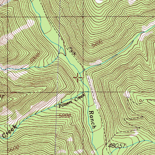Topographic Map of Flat Creek, MT