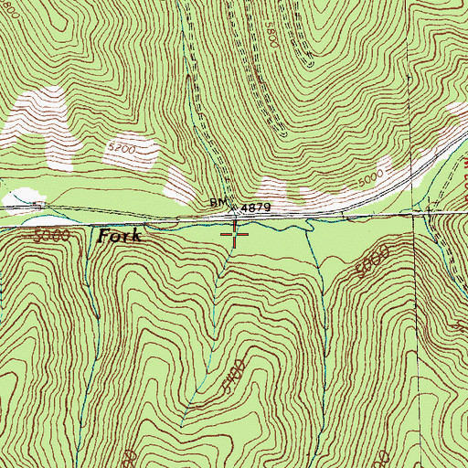Topographic Map of Flat Creek, MT