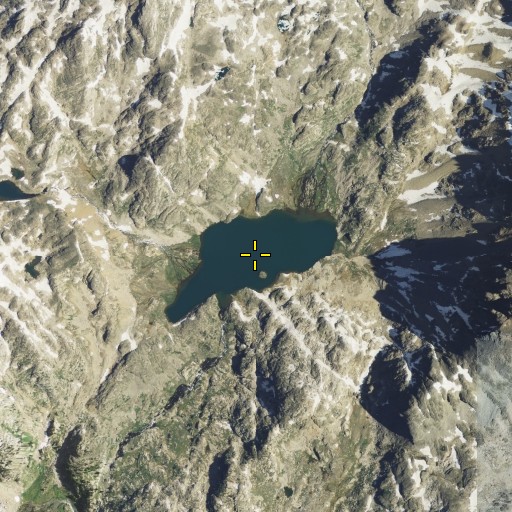 Aerial/Satellite Image of Flat Rock Lake, MT