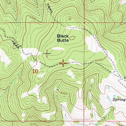 Topographic Map of Flathead Indian Trail, MT