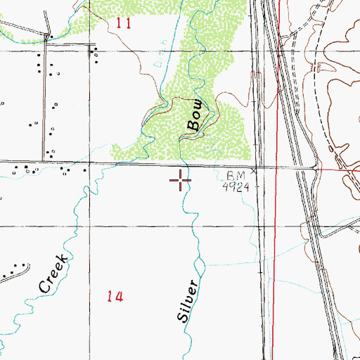 Topographic Map of Flint Creek, MT