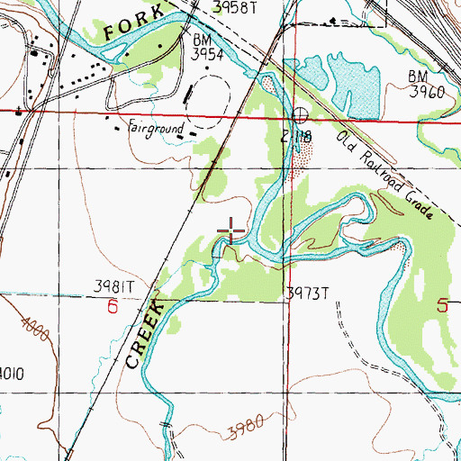 Topographic Map of Flint Creek, MT