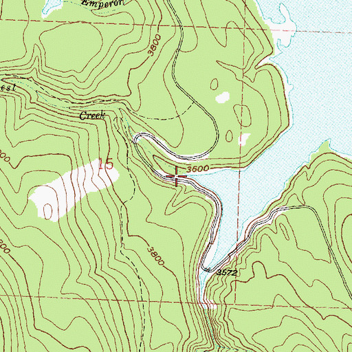 Topographic Map of Forest Creek, MT
